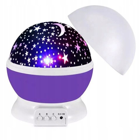 Projektor Gwiazd Nieba Lampka Nocna 2w1 Obrotowa Dla Dzieci Prezent Projektor Gwiazd Nieba Lampka Nocna 2w1 Obrotowa Dla Dzieci Prezent