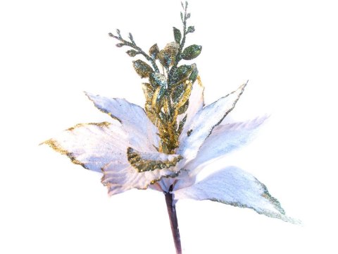 Świąteczny Kwiat 35cm Kremowy