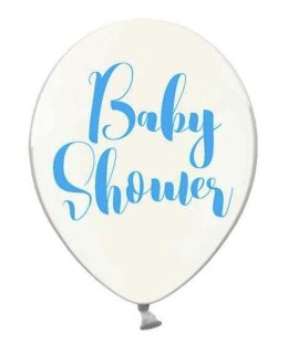 Balony 30cm Baby Shower Crystal Clear 5szt