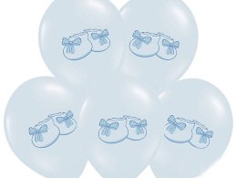 Balony 30cm Bucik Pastel Baby Blue 5szt