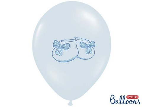 Balony 30cm Bucik Pastel Baby Blue 5szt Balony 30cm Bucik Pastel Baby Blue 5szt