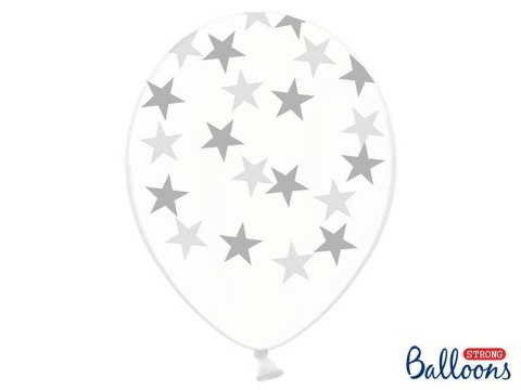 Balony 30cm Gwiazdki Crystal Clear 5szt Balony 30cm Gwiazdki Crystal Clear 5szt