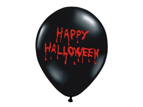 Balony 30cm Happy Halloween Pastel Black 5szt