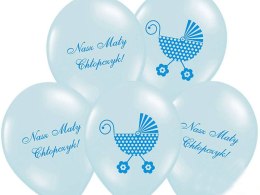 Balony 30cm Nasz Mały Chłopczyk Sky Blue 5szt