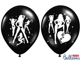 Balony 30cm Seksowne Pastel Black 5szt