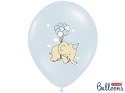 Balony 30cm Słonik Pastel Baby Blue 5szt