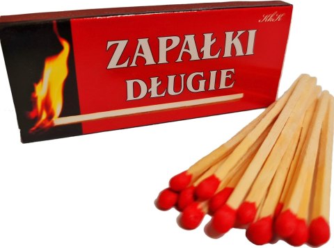 Zapałki długie zniczowe 7.5cm do kominka grilla świec Zapałki długie zniczowe 7.5cm do kominka grilla świec