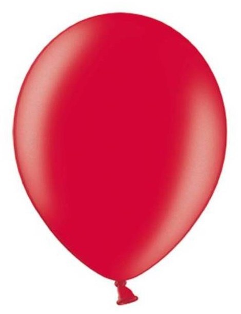 Balony Strong 27cm Metallic Poppy Red 10szt