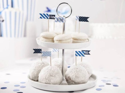 Flagietki na piku mini Samolocik mix 7cm 6szt Flagietki na piku mini Samolocik mix 7cm 6szt
