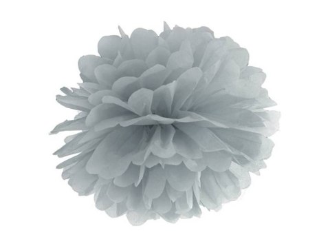 Pompon bibułowy szary 35cm siwy bibuła