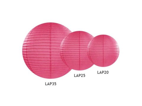 Lampion papierowy abażur 25cm ciemny róż Lampion papierowy abażur 25cm ciemny róż