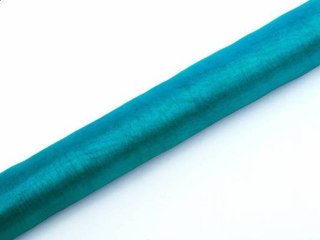 Organza tiul obszywana 36cm 9m turkus