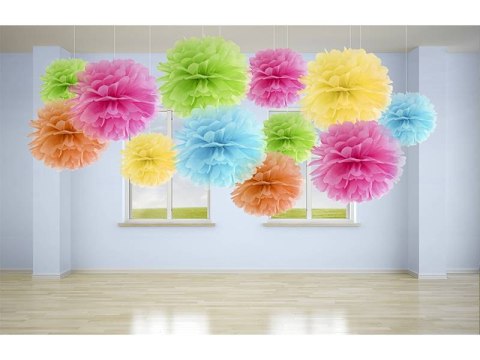 Pompon bibułowy. czerwony. 35cm. 1szt. Pompon bibułowy. czerwony. 35cm. 1szt.