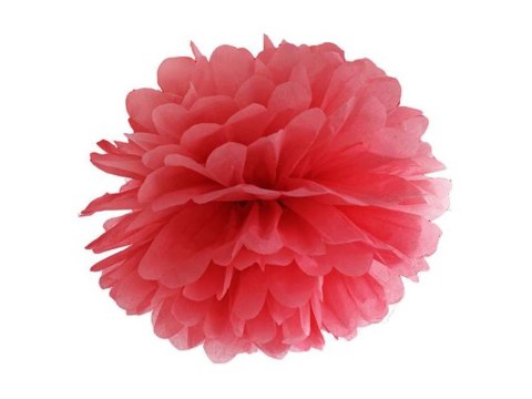 Pompon bibułowy. czerwony. 35cm. 1szt. Pompon bibułowy. czerwony. 35cm. 1szt.