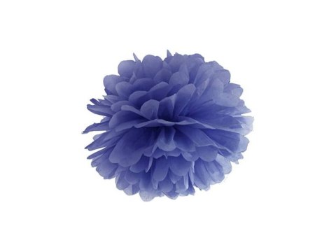 Pompon bibułowy granatowy 25cm dekoracja