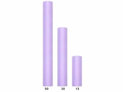 Tiul gładki dekoracyjny 30cm 9m liliowy Tiul gładki dekoracyjny 30cm 9m liliowy