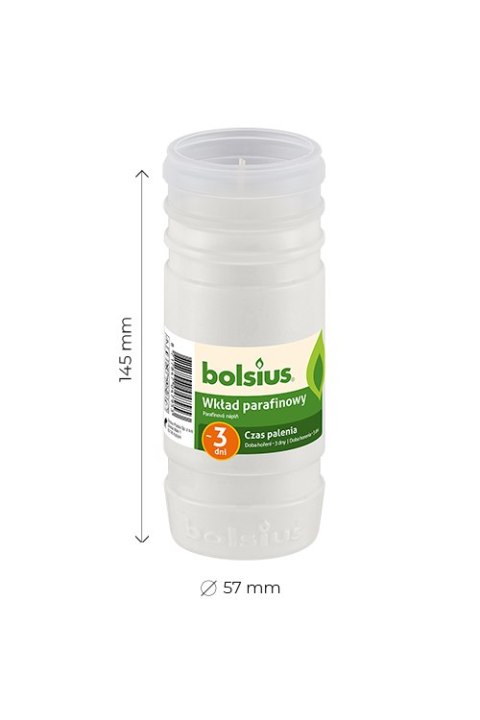 Wkład parafinowy do zniczy Bolsius 3D/72h 1szt Wkład parafinowy do zniczy Bolsius 3D/72h 1szt