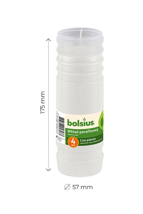 Wkład parafinowy do zniczy Bolsius 4D/96h 1szt Wkład parafinowy do zniczy Bolsius 4D/96h 1szt