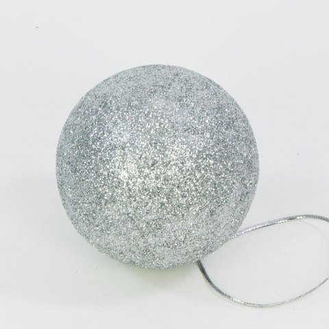 Bombki choinkowe styropianowe ozdoby świąteczne 6cm 6szt srebrny