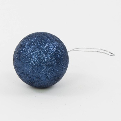 Bombki choinkowe styropianowe ozdoby świąteczne 8cm 4szt stalowo niebieski Bombki choinkowe styropianowe ozdoby świąteczne 8cm 4szt stalowo niebieski
