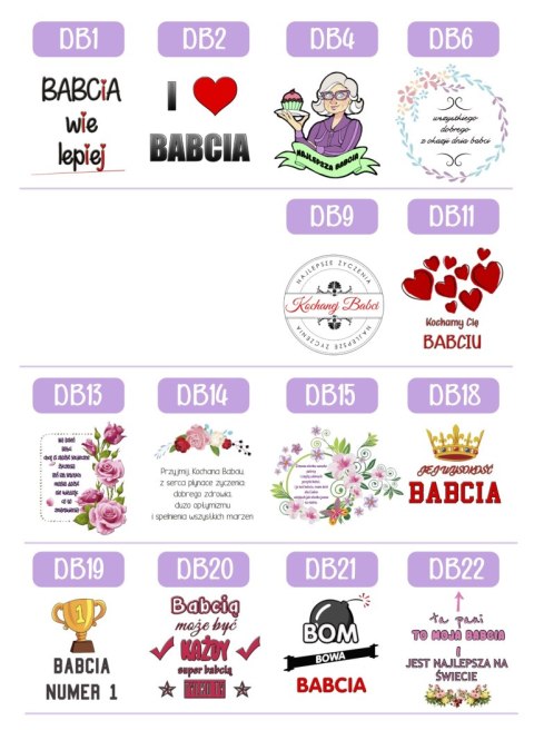 Poduszka z nadrukiem prezent DZIEŃ BABCI różne wzory Babcia Poduszka z nadrukiem prezent DZIEŃ BABCI różne wzory Babcia