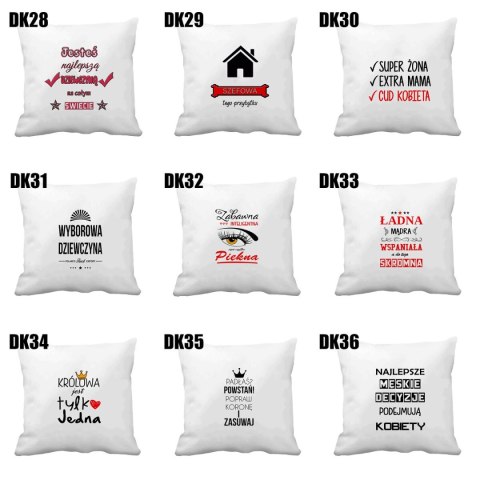 Poduszka z nadrukiem prezent Dzień Kobiet dla Koleżanki Dziewczyny Mamy Poduszka z nadrukiem prezent Dzień Kobiet dla Koleżanki Dziewczyny Mamy