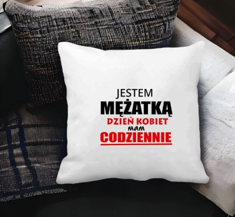 Poduszka z nadrukiem prezent Dzień Kobiet dla Koleżanki Dziewczyny Mamy Poduszka z nadrukiem prezent Dzień Kobiet dla Koleżanki Dziewczyny Mamy