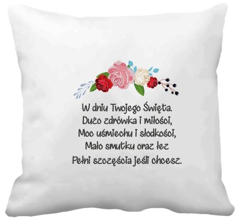 Poduszka z nadrukiem prezent Dzień Kobiet dla Koleżanki Dziewczyny Mamy Poduszka z nadrukiem prezent Dzień Kobiet dla Koleżanki Dziewczyny Mamy