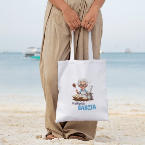 TORBA BAWEŁNIANA PREMIUM NA ZAKUPY Z NADRUKIEM PREZENT DZIEŃ BABCI TORBA BAWEŁNIANA PREMIUM NA ZAKUPY Z NADRUKIEM PREZENT DZIEŃ BABCI