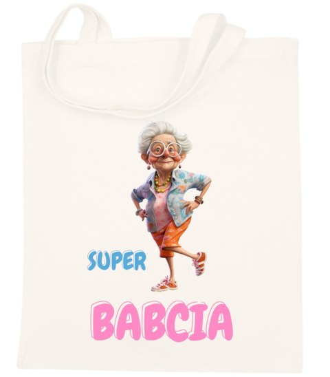 TORBA BAWEŁNIANA PREMIUM NA ZAKUPY Z NADRUKIEM PREZENT DZIEŃ BABCI TORBA BAWEŁNIANA PREMIUM NA ZAKUPY Z NADRUKIEM PREZENT DZIEŃ BABCI