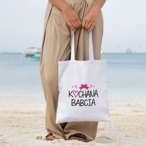 TORBA BAWEŁNIANA PREMIUM NA ZAKUPY Z NADRUKIEM PREZENT DZIEŃ BABCI TORBA BAWEŁNIANA PREMIUM NA ZAKUPY Z NADRUKIEM PREZENT DZIEŃ BABCI