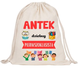 WOREK NA BUTY KAPCIE PLECAK MOCNY GRUBY PREMIUM DO SZKOŁY PASOWANIE UCZNIA#