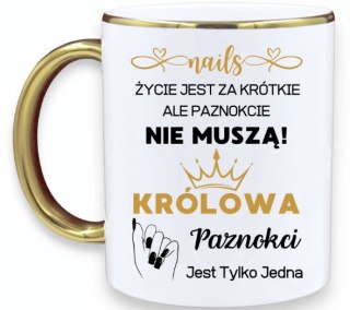 KUBEK PREMIUM DLA KOSMETYCZKI STYLISTKI PAZNOKCI ŚMIESZNY PREZENT