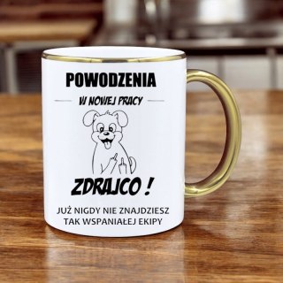 KUBEK PREMIUM NA POŻEGNANIE KOLEŻANKI KOLEGI Z PRACY ŚMIESZNY PREZENT