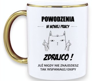KUBEK PREMIUM NA POŻEGNANIE KOLEŻANKI KOLEGI Z PRACY ŚMIESZNY PREZENT