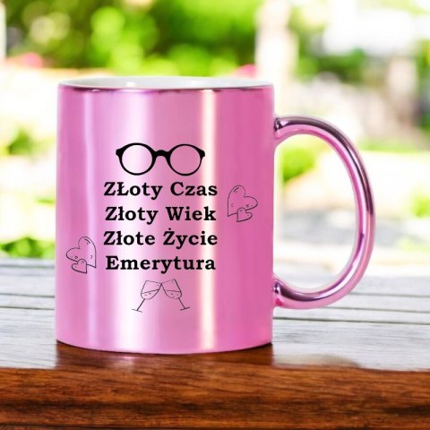 KUBEK RÓŻOWY PREMIUM DLA EMERYTKI EMERYTURA POŻEGNANIE Z PRACY KUBEK RÓŻOWY PREMIUM DLA EMERYTKI EMERYTURA POŻEGNANIE Z PRACY