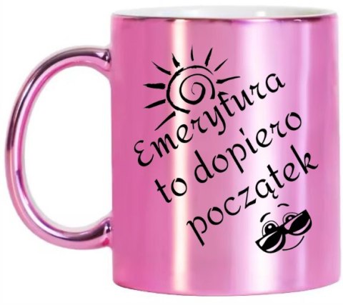 KUBEK RÓŻOWY PREMIUM DLA EMERYTKI EMERYTURA POŻEGNANIE Z PRACY KUBEK RÓŻOWY PREMIUM DLA EMERYTKI EMERYTURA POŻEGNANIE Z PRACY