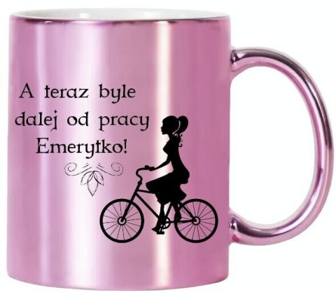 KUBEK RÓŻOWY PREMIUM DLA EMERYTKI EMERYTURA POŻEGNANIE Z PRACY KUBEK RÓŻOWY PREMIUM DLA EMERYTKI EMERYTURA POŻEGNANIE Z PRACY