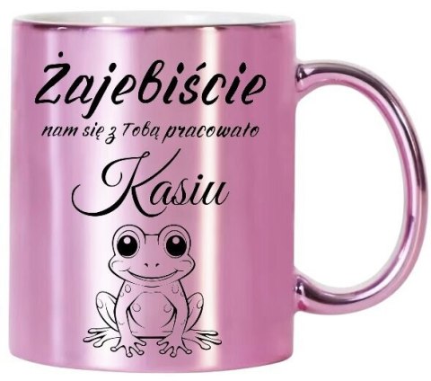 KUBEK RÓŻOWY PREZENT NA POŻEGNANIE KOLEŻANKI Z PRACY Z IMIENIEM # KUBEK RÓŻOWY PREZENT NA POŻEGNANIE KOLEŻANKI Z PRACY Z IMIENIEM #