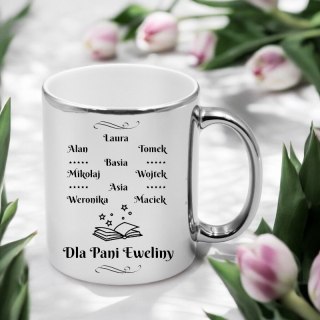 KUBEK PREMIUM Z IMIONAMI DZIECI PREZENT DZIEŃ NAUCZYCIELA WYCHOWAWCY #