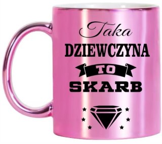 KUBEK RÓŻOWY PREMIUM DLA ŻONY KOLEŻANKI DZIEWCZYNY WALENTYNKI URODZINY