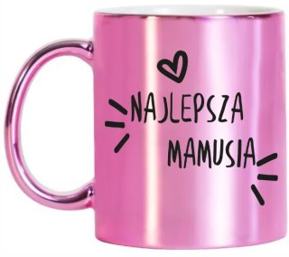 KUBEK RÓŻOWY PREMIUM Z NADRUKIEM DLA MAMY TEŚCIOWEJ PREZENT DZIEŃ MATKI