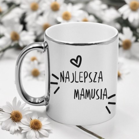 KUBEK SREBRNY PREMIUM Z NADRUKIEM DLA MAMY PREZENT DZIEŃ MATKI KUBEK SREBRNY PREMIUM Z NADRUKIEM DLA MAMY PREZENT DZIEŃ MATKI