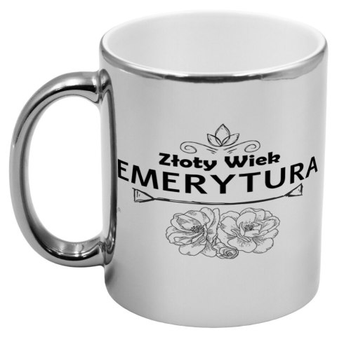 KUBEK SREBRNY PREZENT DLA EMERYTA EMERYTKI POŻEGNANIE W PRACY URODZINY KUBEK SREBRNY PREZENT DLA EMERYTA EMERYTKI POŻEGNANIE W PRACY URODZINY