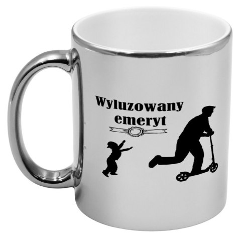 KUBEK SREBRNY PREZENT DLA EMERYTA EMERYTKI POŻEGNANIE W PRACY URODZINY KUBEK SREBRNY PREZENT DLA EMERYTA EMERYTKI POŻEGNANIE W PRACY URODZINY