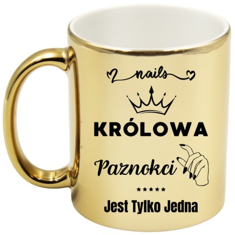 KUBEK ZŁOTY PREMIUM DLA KOSMETYCZKI STYLISTKI PAZNOKCI ŚMIESZNY PREZENT KUBEK ZŁOTY PREMIUM DLA KOSMETYCZKI STYLISTKI PAZNOKCI ŚMIESZNY PREZENT