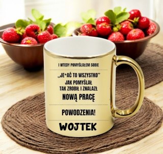KUBEK ZŁOTY PREMIUM PREZENT DLA KOLEGI MĘŻA CHŁOPAKA URODZINY #