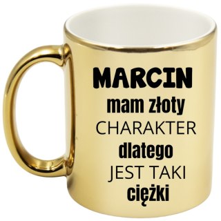 KUBEK ZŁOTY PREMIUM PREZENT DLA KOLEGI MĘŻA CHŁOPAKA URODZINY #