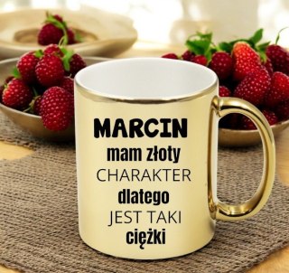 KUBEK ZŁOTY PREMIUM PREZENT DLA KOLEGI MĘŻA CHŁOPAKA URODZINY #