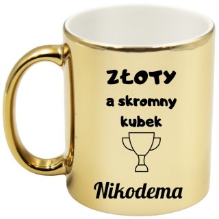 KUBEK ZŁOTY PREMIUM PREZENT DLA KOLEGI MĘŻA CHŁOPAKA URODZINY #